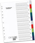 File Separator / Index PVC [Coloured Tabs] A4 Si Mass