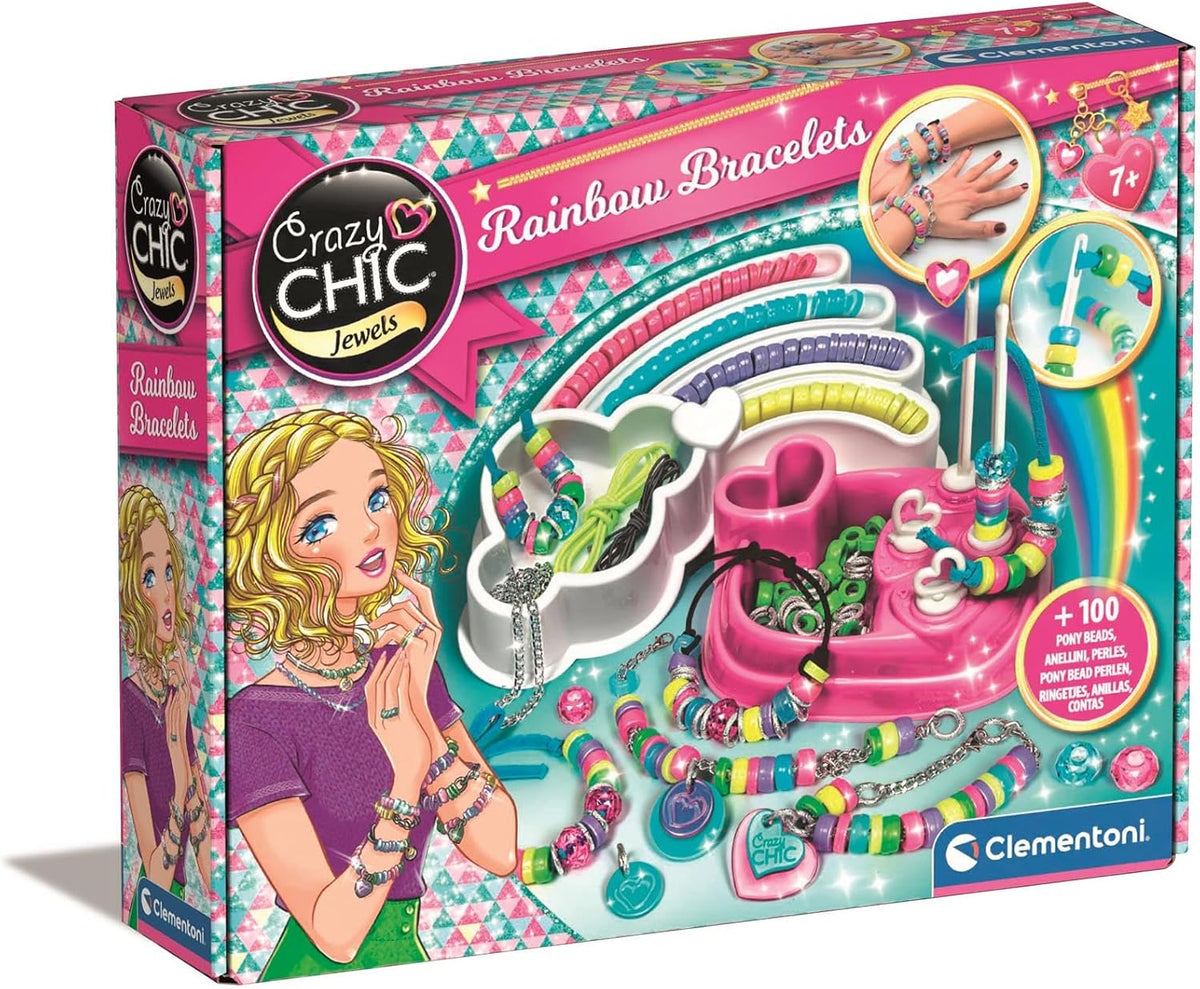Clementoni 15180 Crazy Chic Trendy Bracelets Craft Kit