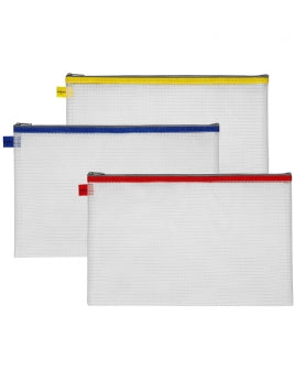 SNOPAKE EVA Clear Mesh Zippa Bag A4