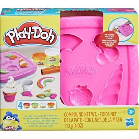 Play-Doh Create 'n Go Cupcakes Playset with Storage Container (113g)