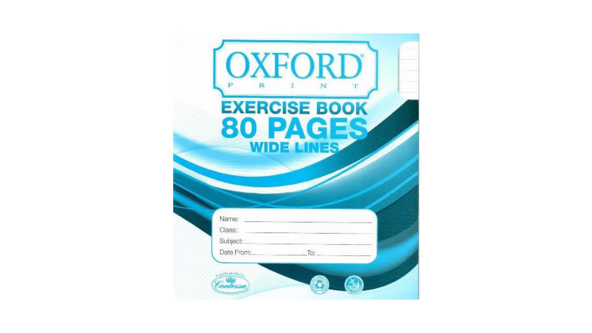 Oxford Exercise Book 80 Pages Wide Lines