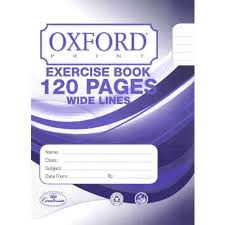 Oxford Exercise Book 120 Pages Wide Lines
