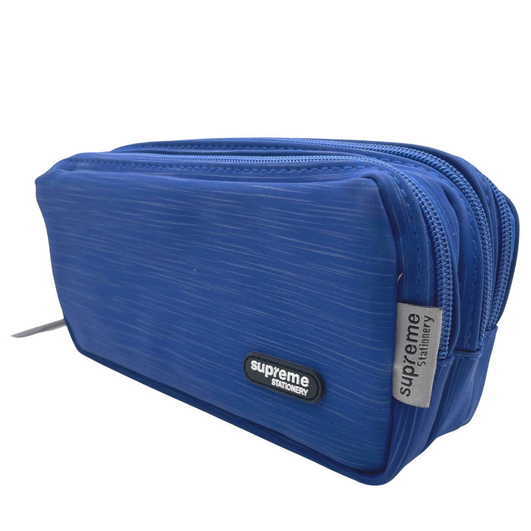 Supreme Royal Triple Zip Pencil Case