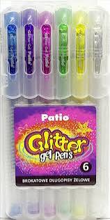 Patio Glitter Gel Pens — Set of 6 Colours