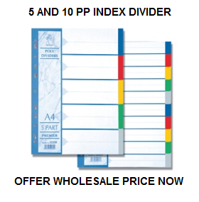 A5 10 Part PVC Dividers