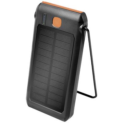 LOGILINK Solar power bank 10000 mAh, flashlight, 2x USB-A QC & 1x USB-C