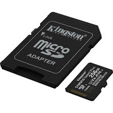 Kingston microSD 256 GB A1 Class V10 UHS-I U1 + Adapter